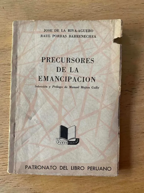 Tapa de Precursores De La Emancipacion - De La Riva Agüero (b6)
