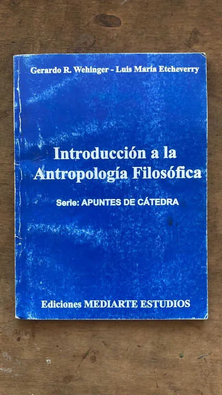 Introduccion A La Antropologia Filosofica - Wehinger (i2)