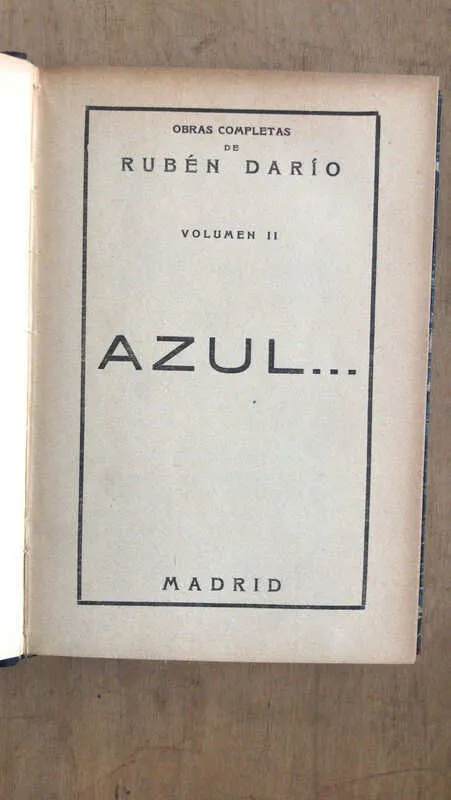 Tapa de Azul - Dario. Ruben (bb7)