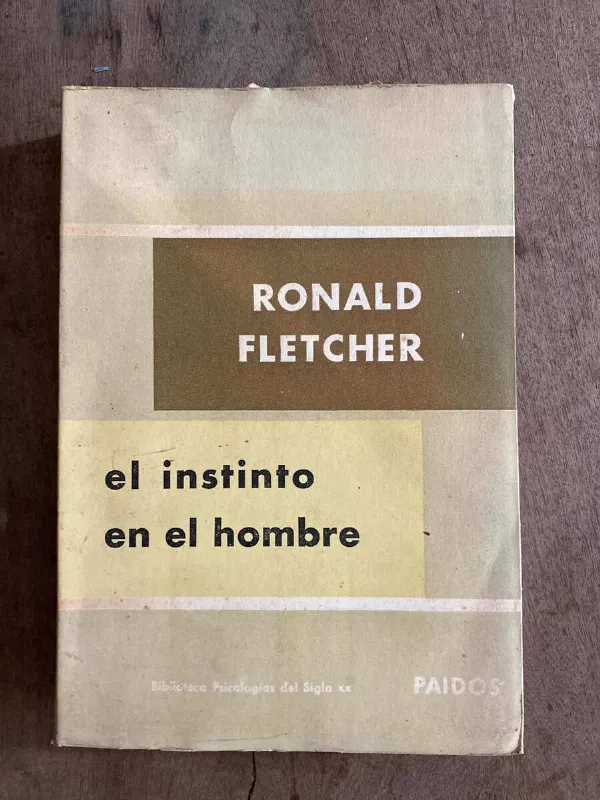 El Instinto En El Hombre - Fletcher, Ronald (A3)
