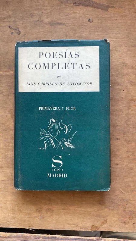 Poesias Completas - Carrillo De Sotomayor, Luis (m5)