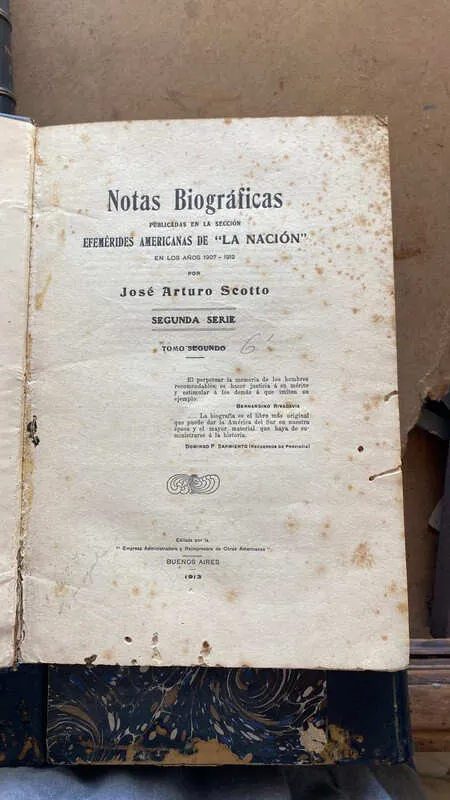 Notas Biograficas Publicadas Seccion Efemerid- Scotto (bb4)