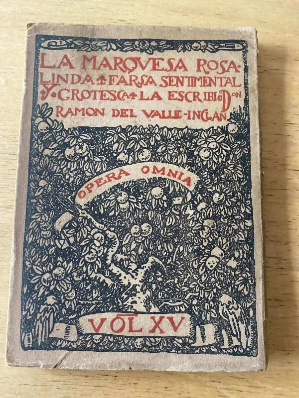 Tapa de La Marquesa Rosalinda - Del Valle Inclan (y1)