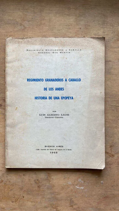 Regimiento De Granaderos A Caballo De Los Andes- Leoni (A6)