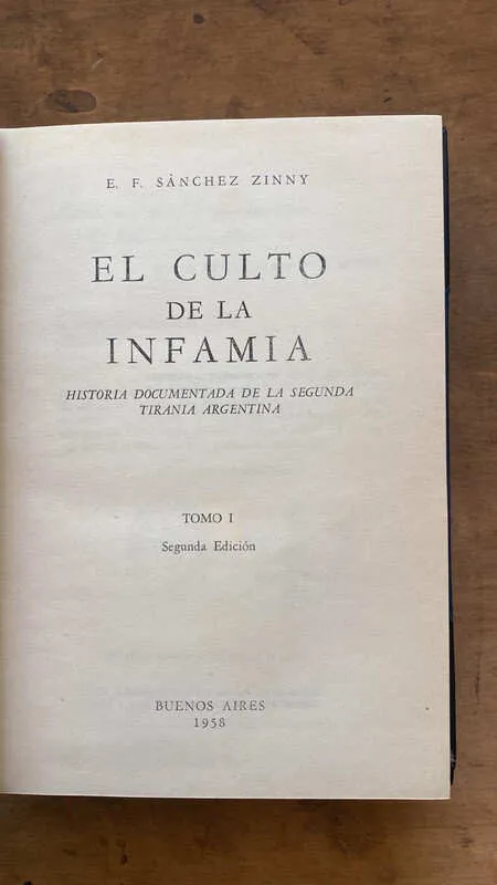 Tapa de El Culto De La Infamia - Sanchez Zinny, E.f. (i2)
