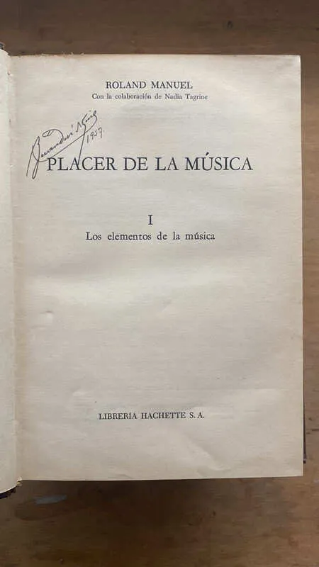 Placer De La Musica - Manuel, Roland (D6)