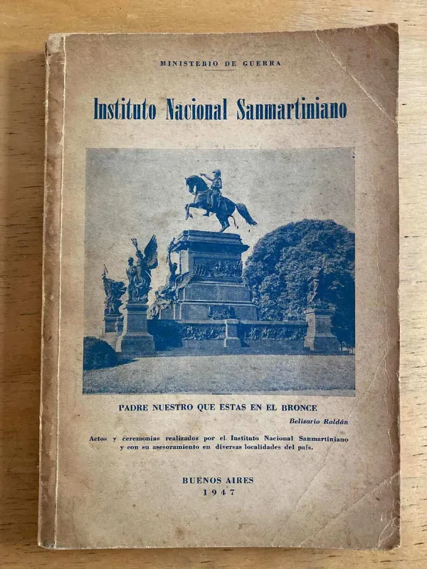 Tapa de Ministerio De Guerra. Instituto Nacional Sanmartiniano (k6)