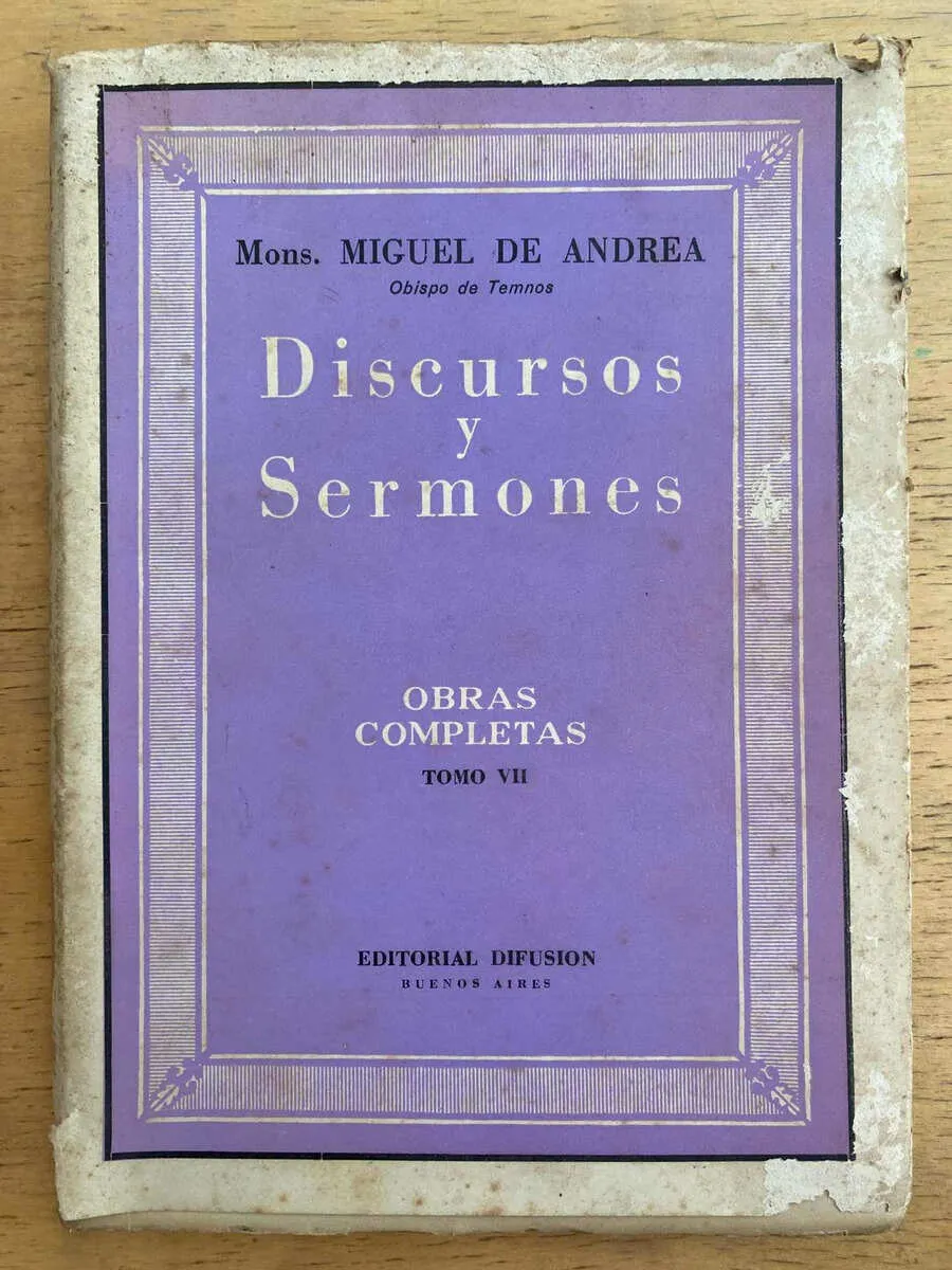 Discursos Y Sermones - De Andrea, Miguel (k6)