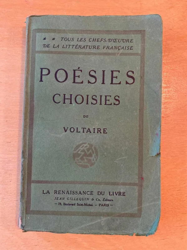 Tapa de Poesies Choisies (poesias Elegidas) - Voltaire (C4)