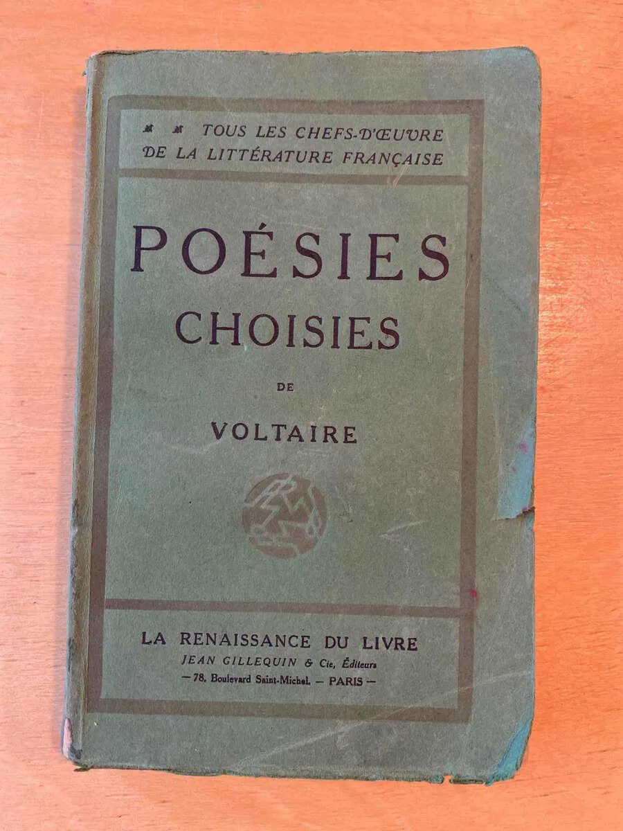 Poesies Choisies (poesias Elegidas) - Voltaire (C4)