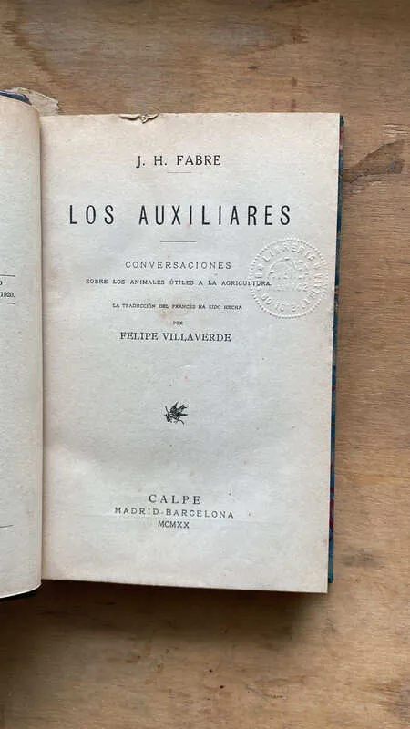 Los Auxiliares. Conversaciones Sobre Animales- Fabre (dd1)