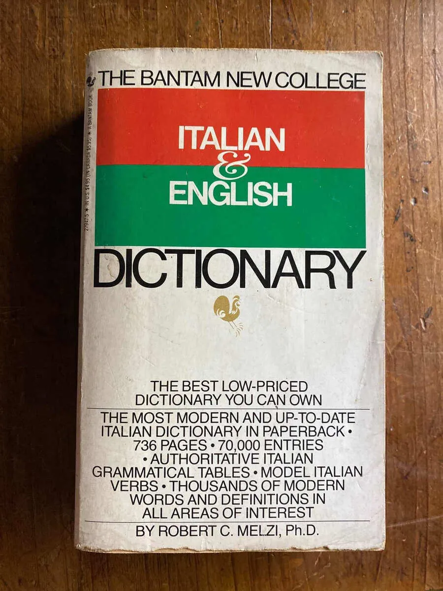 Bantam Italian & English Dictionary - Melzi, Robert (W4)