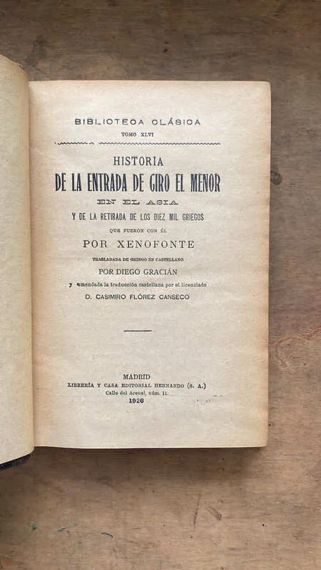 Historia De La Entrada De Giro El Menor En- Xenofonte (gg5)