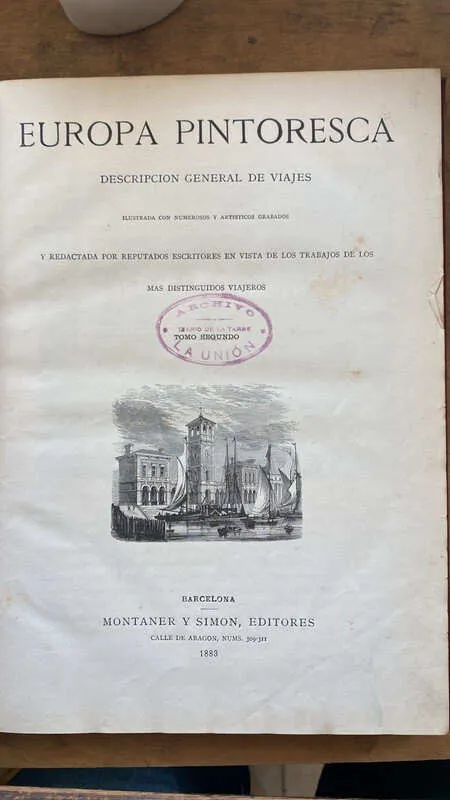 Europa Pintoresca, Descripcion General De Viajes ilust (ee6)