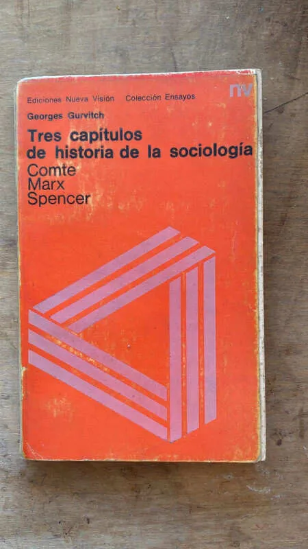 Tres Capitulos De Historia Sociologia Comte- Gurvitch (ff6)