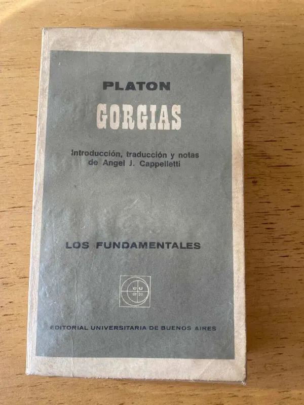 Tapa de Gorgias - Platon (S3)