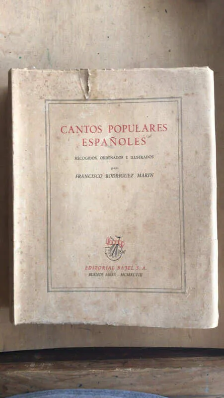 Cantos Populares Españoles - Rodriguez Marin, Francisco (M3)