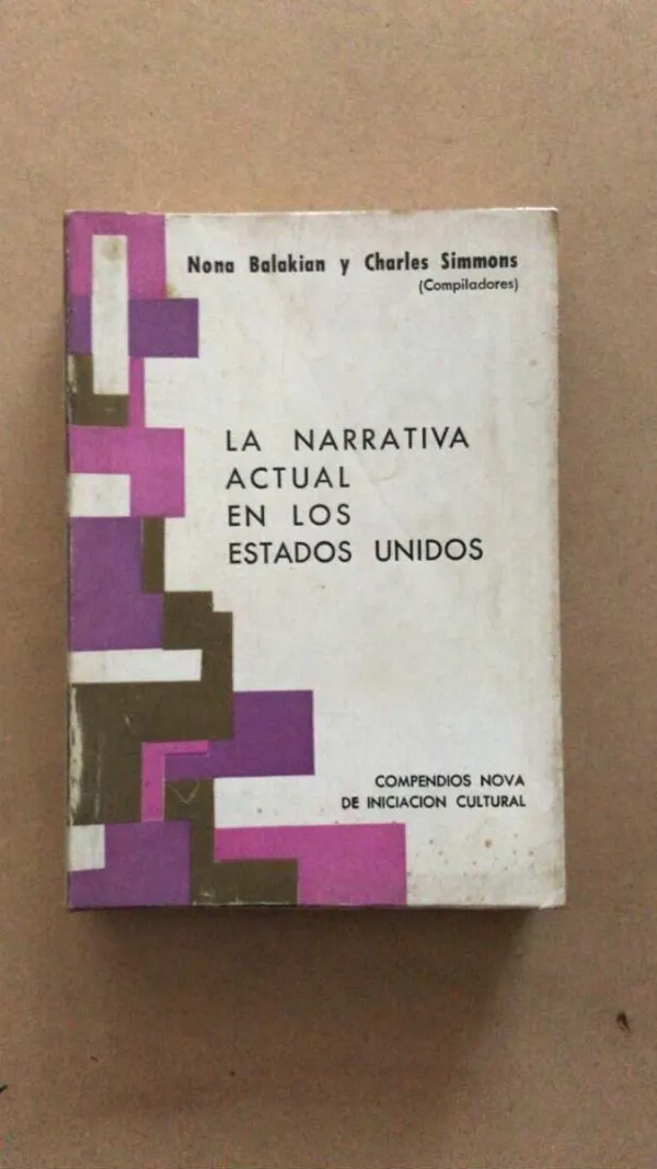 Tapa de La Narrativa Actual En Los Estados U- Balakian; Simmons (u6)