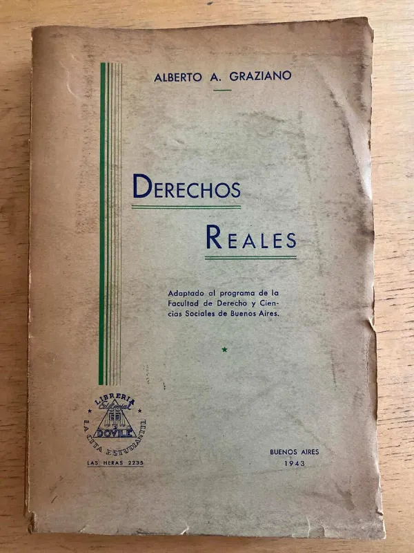 Tapa de Derechos Reales - Graziano, Alberto (k3)