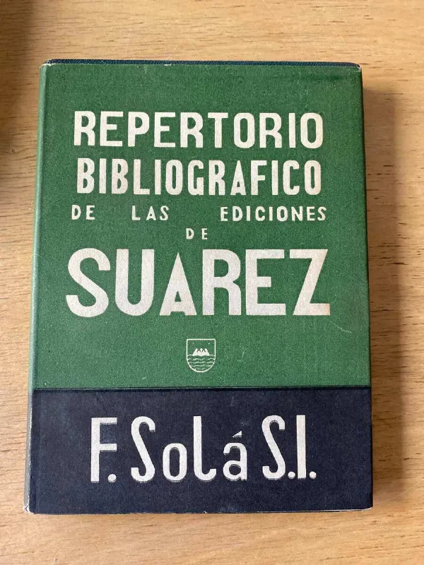 Repertorio Bibliografico D Las Ediciones D Suarez- Sola (y3)