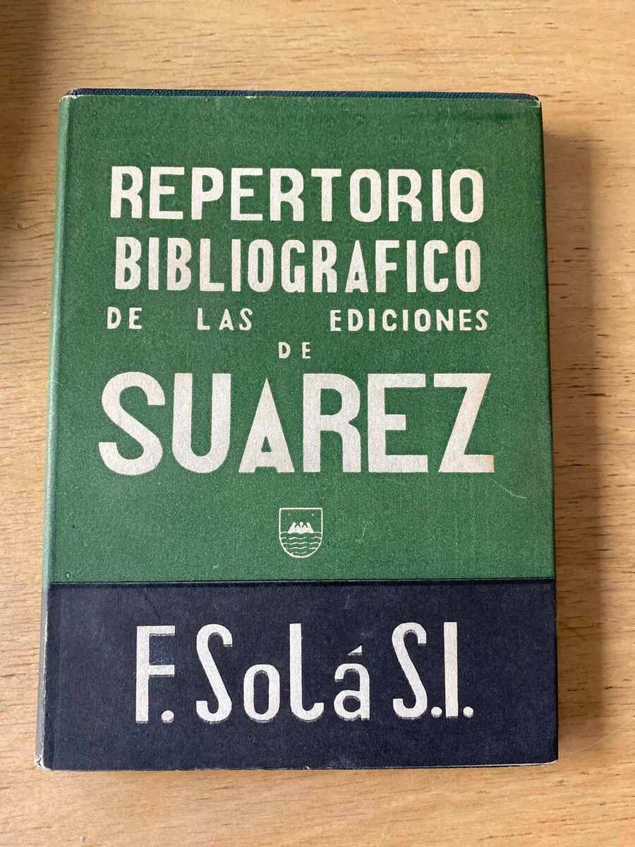 Repertorio Bibliografico D Las Ediciones D Suarez- Sola (y3)