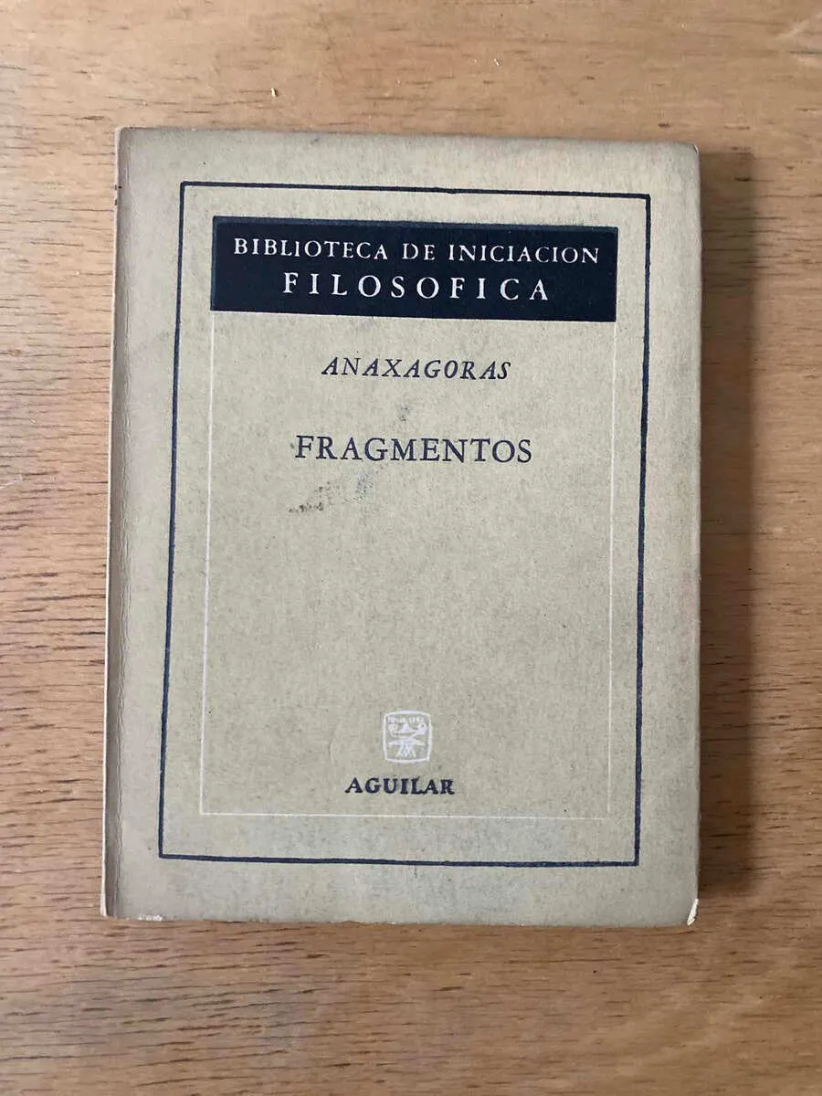 Fragmentos - Anaxagoras, (X3)