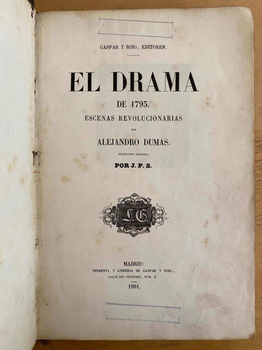 El Drama De 1793. Escenas Revolucionarias - Dumas (c2)