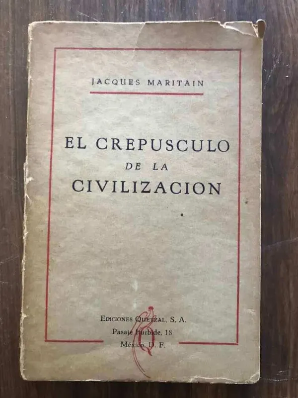 El Crepusculo De La Civilizacion - Maritain, Jacques (v4)