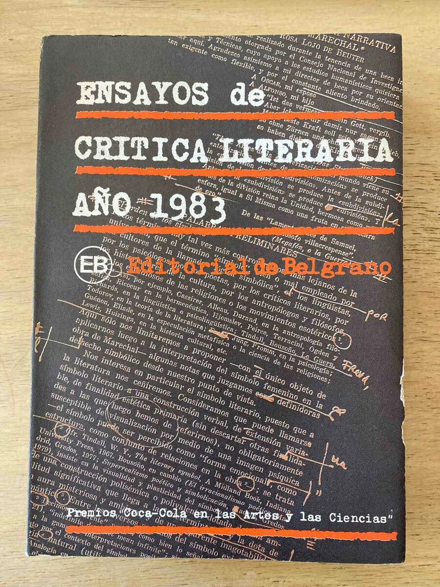 Ensayos De Critica Literaria Año 1983 - Lojo De Beuter; (y5)