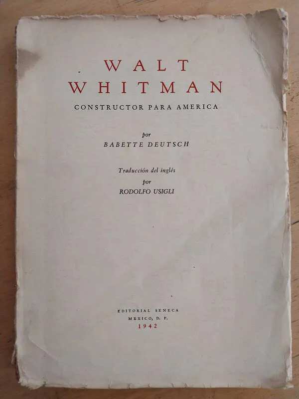 Walt Whitman, Constructor Para America - Deutsch (c2)