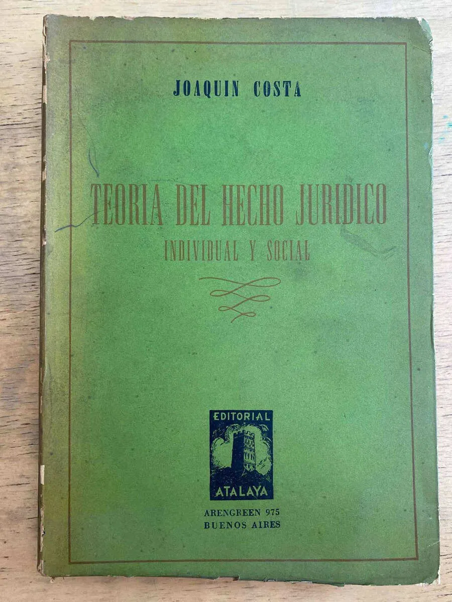 Teoria Del Hecho Juridico Individual Y Social - Costa (j1)