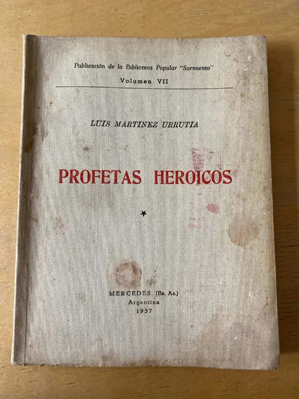 Tapa de Profetas Heroicos - Martinez Urrutia, Luis (c3)