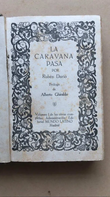 Tapa de La Caravana Pasa - Dario, Ruben (aa1)