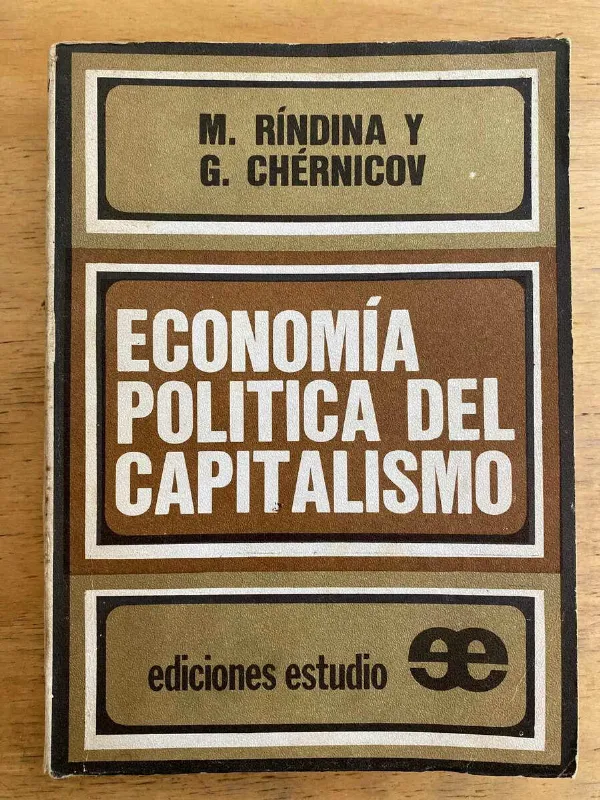 Tapa de Economia Politica Del Capitalismo - Rindina; Chernicov (k6)