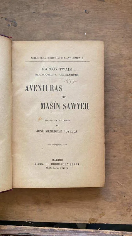 Aventuras De Masin Sawyer - Twain, Marcos (m5)