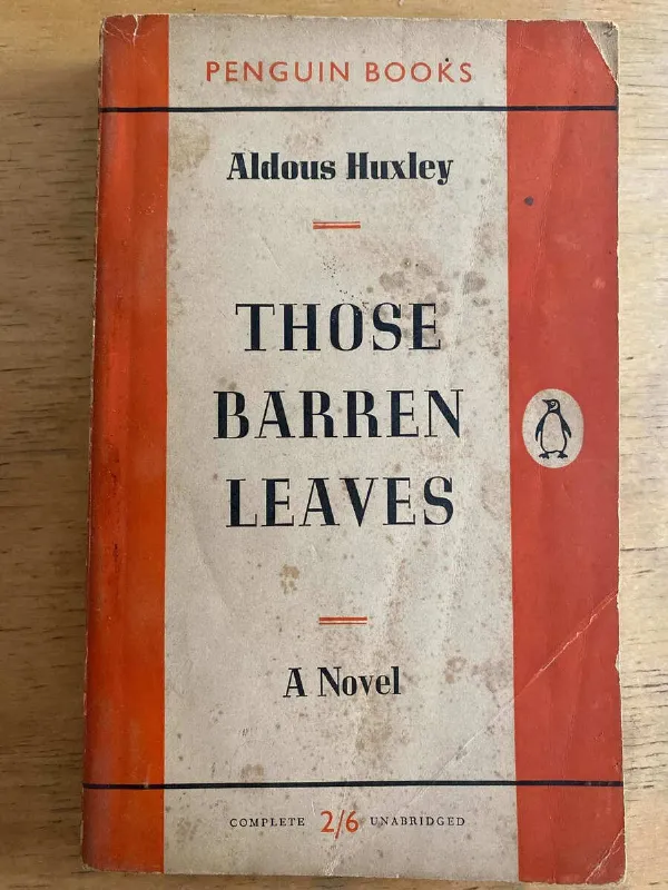 Tapa de Those Barren Leaves - Huxley, Aldous (k3)