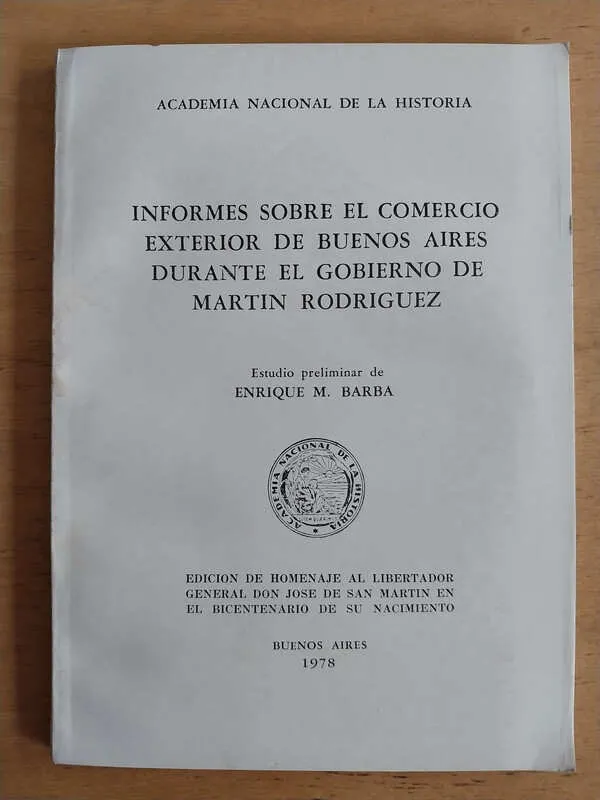 Tapa de Informes Sobre El Comercio Exterior De Buenos Aires (j4)