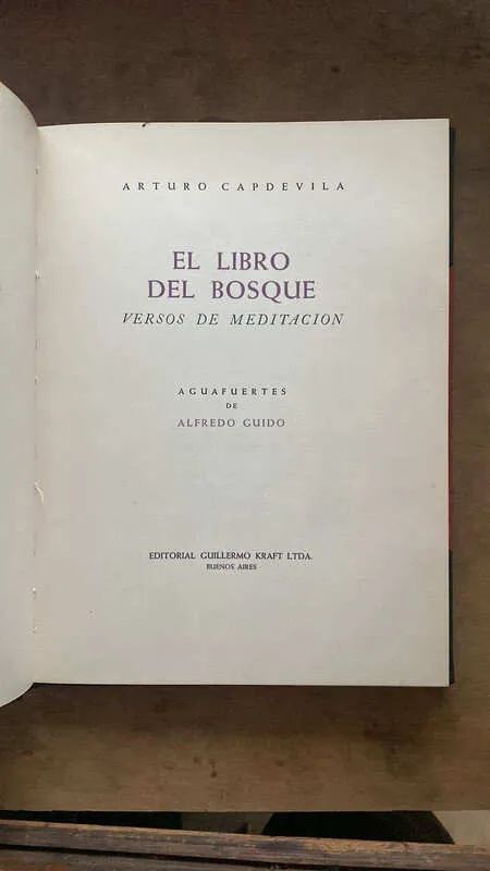 El Libro Del Bosque, Versos De Meditacion - Capdevila (m2)