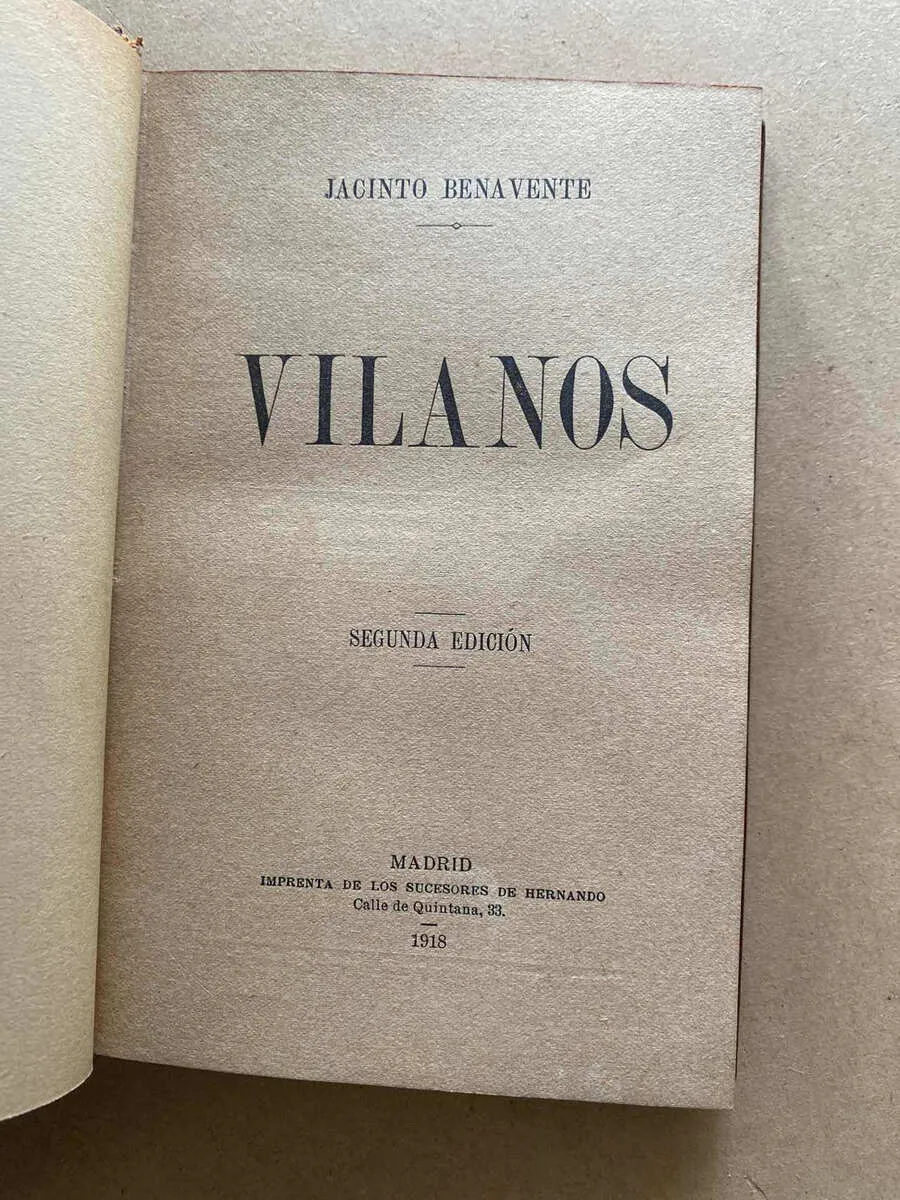 Villanos - Benavente, Jacinto (o5)