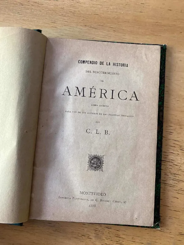 Tapa de Compendio De La Historia Del Descubrimiento De America (C1)