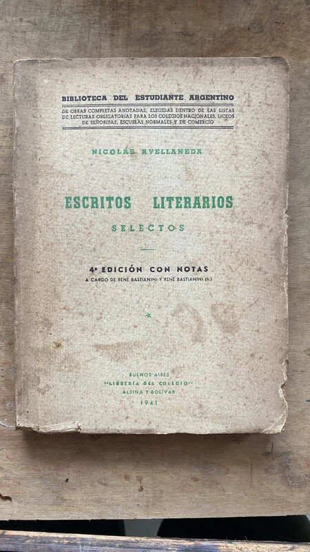 Escritos Literarios Selectos - Avellaneda, Nicolas (a2)