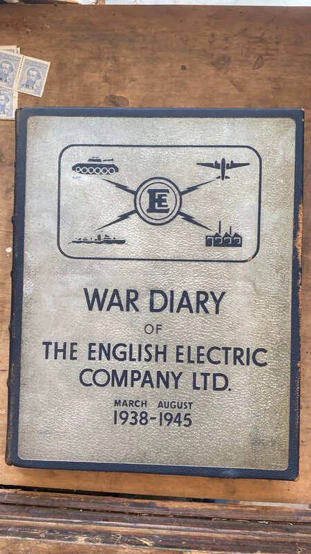 Tapa de War Diary Of The English Electric Company March 1938 (gg7)