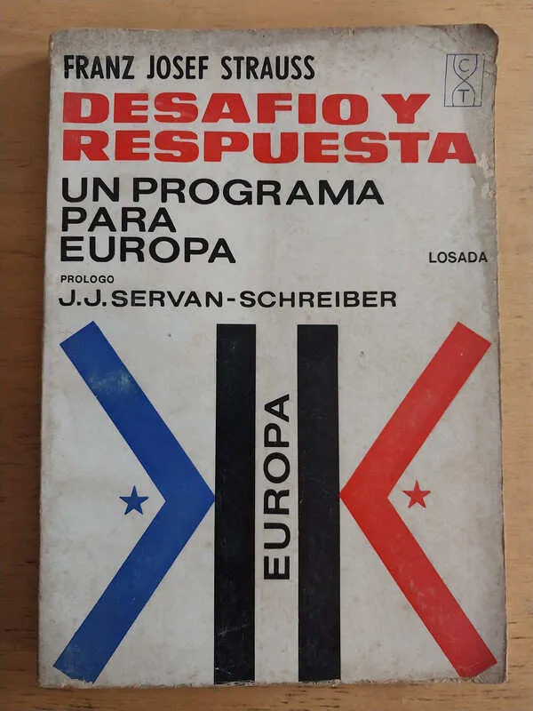 Tapa de Desafio Y Respuesta.un Programa Para Europa- Strauss (i6)