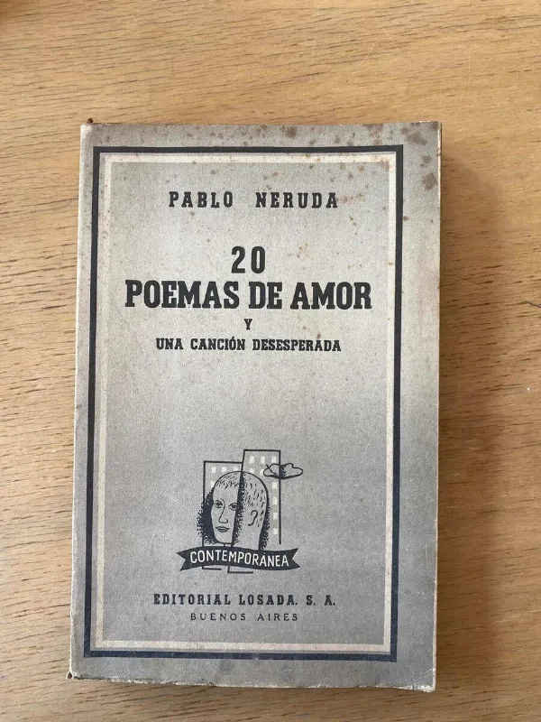 Tapa de 20 Poemas De Amor Y Una Cancion Desesperada - Neruda (y5)
