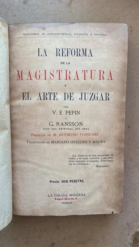 La Reforma De La Magistratura Y El Arte De Juzga- Pepin (i5)