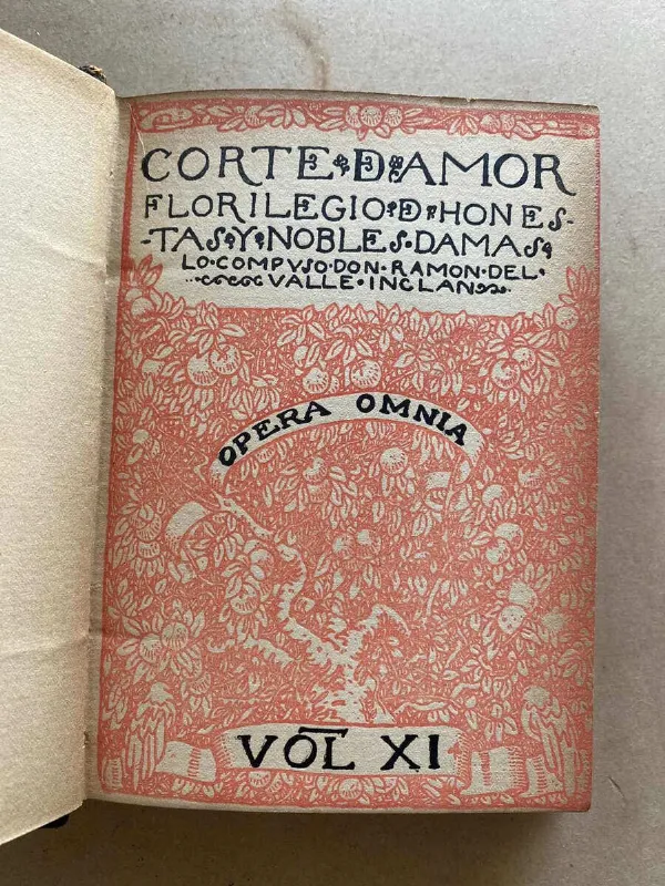 Corte De Amor. - Del Valle Inclan, Ramon (O6)