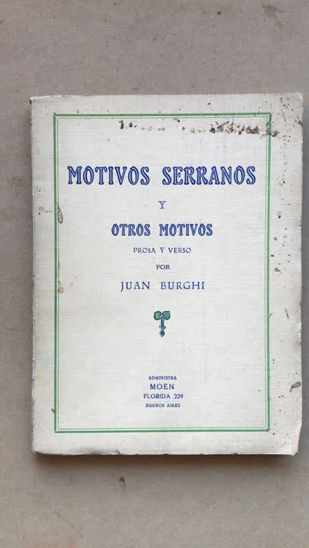 Motivos Serranos Y Otros Motivos - Burghi, Juan (aa3)