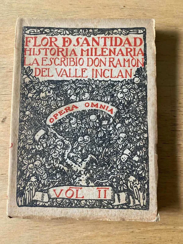 Tapa de Flor De Santidad Historia Milenaria - Del Valle Inclan (y1)