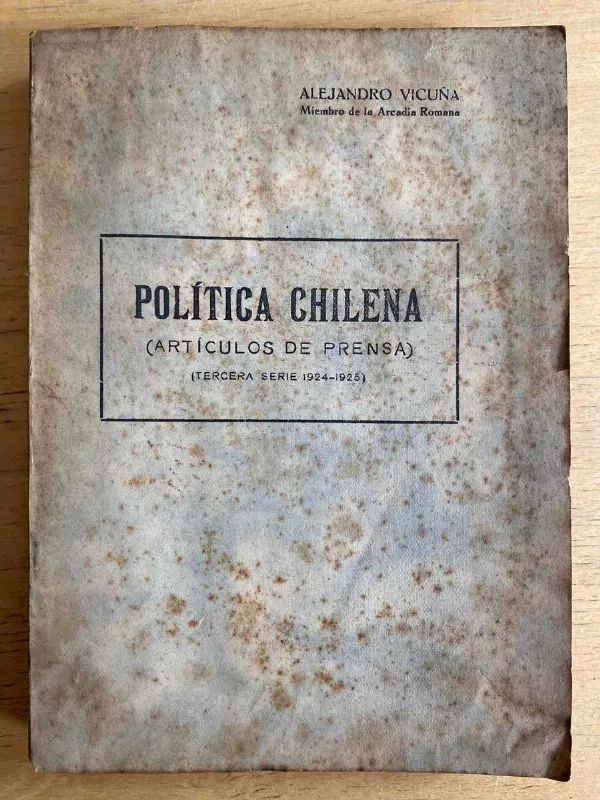 Politica Chilena (articulos De Prensa) - Vicuña (G3)