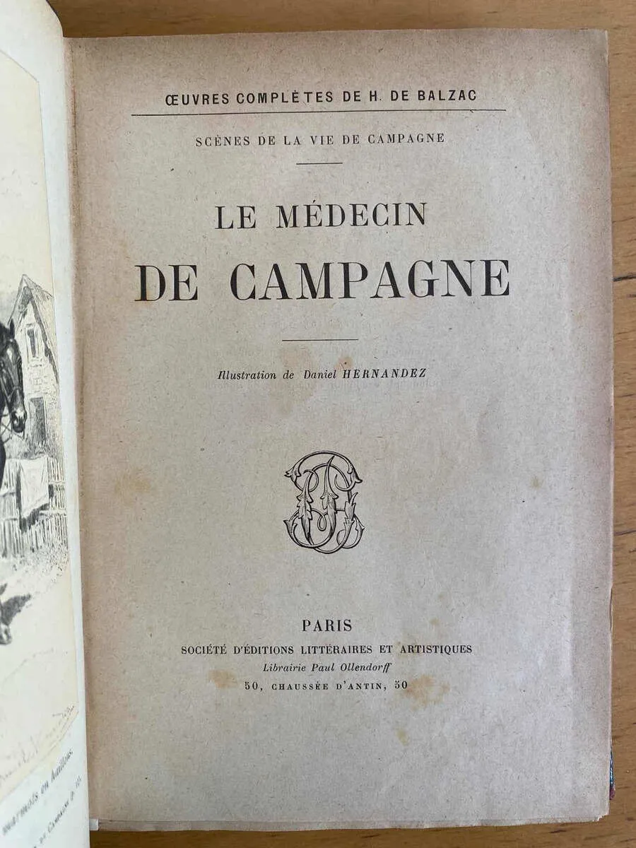 Le Medecin De Campagne - De Balzac,